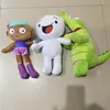 Usine en gros 3 styles de jouets en peluche Oddballs petite fille alligator film d'animation et télévision entourant poupées cadeaux pour enfants