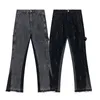 Designer jeans roxo para homens moda masculina jeans jeans rasgados calças jeans de luxo de luxo homem angustiado homem calça calça jeans preto dept