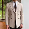 Herrenanzüge, Blazer, britischer Stil, Herren-Blazer, zweireihig, Freizeitanzug, Jacke, Hochzeit, Business-Kleid, Mantel, gesellschaftliches Bankett, Smoking, Kostüm 230804