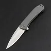 Special Offer KS3870 Assisted Flipper Folding Knife 8Cr13Mov Satin Blade Gray Stainless Steel Handle Outdoor EDC Pocket Knives with Retail Box