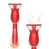 Wibratory róży wibrator dla kobiet teleskopowych dildo łechtaczki Surzka Pochwka G Spot Masaż Język Lekcja wibrująca płeć dla dorosłych zabawki 230803