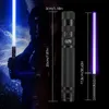 LED SwordsGuns Lightsaber RGB 7 Couleurs Variable Métal Avec Frapper Effet Sonore Duel Metel Poignée USB Charge sabre lumineux 230803