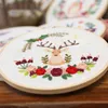 Chinese Style Products DIY Ribbon Embroidery for Beginner Needlework Kits Cross Stitch Deer Cat Fox Rabbit Panda Handmade Wall Art Decor Gifts