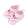 Chaussures de sport Born Infant Baby Girls Berceau Semelle souple Anti-slip Sneakers Bowknot Sport A20