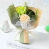 Fiori decorativi Mini fiori secchi Matrimonio Compleanno Sapone Bouquet di rose finte Regali per la festa della mamma felice Simulazione di addio al nubilato