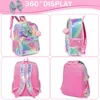 Mochilas Bikab Mochilas Escolares 3 em 1 Crianças para Meninas 16" Conjunto de Mochilas à Prova d'Água 230803