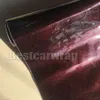 Rose Black Cherry Gloss metallic Vinyl Wrap For Car Wrap Film With Air bubble car sticker covering film Size1 52 20m 5x67ft290B