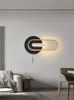 Lampe murale avec interrupteur à tirette Salon Fond Designer Décoration spéciale Chambre Chevet