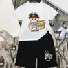 Designer de luxe Ensembles de vêtements pour enfants T-shirt Little Pirate Bear chameau monogrammé le plus court mode Marque de mode britannique été trésors pour enfants coton deux pièces