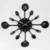 Wanduhren Nordic Spanien Stil Mode Küche Eisen Uhr Stille Kreative Wohnzimmer Dekoration Modernes Design