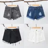 Short jeans feminino cintura alta rasgado curto