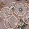 Chinese Style Products DIY Dandelion Flower Embroidery For Beginners Cross Stitch Embroidery Hoop Needle Thread Needle Punch Sewing R230803