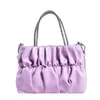 Bolsas de ombro Water Diamond Handheld Bag Feminina Summer New Ladies Celebrity Party plissada Cloud Chain Crossbody