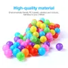 Ballons de fête 100200pcs 5.5cm Balls Pool Balls Soft Plastic Ocean Ball For Playpen Colorful Soft Stress Air Juggling Balls Sensory Baby Toy 230803