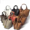 Evening Bags Upgraded Togo top leather gold buckle vegetable basket bag women's Bucket Bag Leather Handbag gold