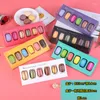 Embalagem para presente 100 pçs/lote colorido transparente PVC papelão macaron caixa 6 biscoitos para bolo atacado