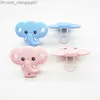 Porte-sucettes Clips # Chenkai 10 silicone éléphant sucette prothèses bricolage nouveau-né soins dentiers animaux jouet processus sans bisphénol A Z230804
