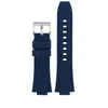 Watch Bands Silicone Rubber watchband For 1853 PRX T137407T137410 Series Super player Men Wrist strap 26x12mm Convex End 230803