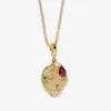 Pendants Han Hao S925 Sterling Silver Minimalist Lock Collar Necklace With Irregular Gold Nugget And Small Grain Pendant