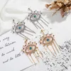 Dangle Earrings Fashion Metal Geometric Drop Womens Vintage Alloy Tassel Eyes Set Auger Multilayer Ladies'