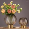 Vases moderne petit nordique fleur Vase intérieur Transparent Ikebana Terrarium verre Florarium Floreros décoration de la maison YX50VS