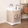 Depolama Çantaları Büyük Kapasite Çamaşır Giyim Sepeti Su dirençli kutu pamuklu kirli giysiler oyuncak keten düzenli cep yıkama makinesi