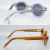 Lunettes de soleil japonaises rétro tendance cadre rond acétate lunettes de soleil polarisées pour hommes