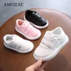 Sneakers Baby Shoes Childrens Leather White For Girls Kids Boys Sport Flexible Sole Trainers School Running 230804