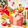 Weihnachts-Gummi-Ente-Ankunftskalender, 24 Gitter, Weihnachtsatmosphäre, Gummi-Ente, Spielzeugkalender, Überraschungsgeschenk 2023