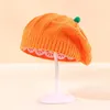 Baretten Herfst Winter Ouder Kind Gebreide Muts Leuke Halloween Pompoen Warme Kinderen Zoete Oranje Baret