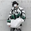 Męskie kurtki Lappster zimowe streetwear puszystą kurtkę puszystą lamb wełnę ponadwymiarowy Y2K Coats Windbreaker Korean Parkas 230804
