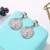 Stud Fashion Classic Retro Portrait Sweet Cool Ear Studs Earrings Simple Antique Gold Womens Party Jewelry 230803