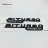 Biurbo turbo 4Matic Emblem Letters Letters Car Fronde Fender Naklejki dla Mercedesa Benz AMG 4 Matic326o