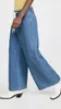 Jeans feminino 2023 primavera e verão seção fina cintura alta cordão solto calça larga perna