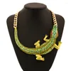 Choker Fashion Experts Noble Crocodile Collier Clavicule Chaîne