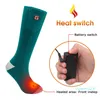 Whole1 Pair Thermal Cotton Heated Socks Foot Warmers Electric Warming for Sox Hunting Ice Fishing Boot Warming Outdoor Socks