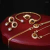 Chaînes exquis ovale oeil de tigre pierre pendentif 18k plaqué or Spaghetti chaîne femmes collier vêtements quotidiens bijoux accessoires