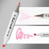 Markers Mark Pen 36486080168 Colors Art Manga Sketching Alcohol Felt Dual Brush For Bookmark Drawing Gift 230804