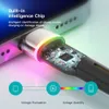 Chargeurs/Câbles Câble USB Essager LED pour iPhone 13 12 11 Pro Max Mini 2.4A Chargeur de charge rapide pour iPhone 8 7 X XS Câble de chargeur iPad Fil x0804