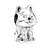 925 Argent Fit Pandora Charm 2023 Nouveaux Animaux Mignons Panda Chat Chien Dinosaure Mode Charmes Ensemble Pendentif DIY Fine Perles Bijoux, Un Cadeau Spécial pour les Femmes