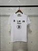 Balman Thirt Designer New Delireba Style Shirt Lettera piena T-Shirt a maniche corte in cotone