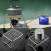 Griglie per barbecue Mini griglia tascabile Accessori per barbecue pieghevoli portatili in acciaio inossidabile per uso domestico in campeggio 230804