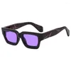 Lunettes de soleil 2023 marque rétro carré pour femmes hommes mode Rectangle cadre lunettes lunettes hommes nuances UV400 vente en gros