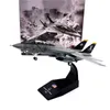 Aereo Modle JASON TUTU 1/100 US F-14 Fighter Tomcat Jolly Roger Squadron vf103 Boeing Bombardiere missilistico militare Diecast Metal Model F14 230803