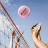 Balles Ballon de volley-ball rose Taille officielle 5 Volley-ball en salle pour hommes Femmes Jeunes Jeux de plage en plein air Gym Formation Sports Imperméable 230803