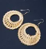 Autumn Fashion Earrings Vine Weaving Exaggerate Atmosphere Handmade Vine Grass Weaving Earrings and Earrings for Women