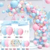 Inne imprezy imprezowe produkty pastelowe różowe niebieskie balony łuk girland zestaw chłopców dziewczęta płeć Odpowiedź baby shower balon dekoracje urodzinowe dekoracje globos 230804