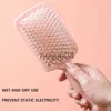 Hair Brushes 1Pc Pink Cat Air Cushion Comb Women Scalp Massage Combs Girls AntiStatic Wet Curly Detangle Hair Brush Home Salon Styling Tools x0804