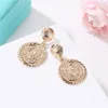 Stud Fashion Classic Retro Portrait Sweet Cool Ear Studs Earrings Simple Antique Gold Womens Party Jewelry 230803