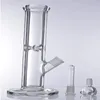 12 Inches Simple Glass Bong Hookahs Beaker Oil Burner Dip Rigs with 14mm Bowl for Smoking